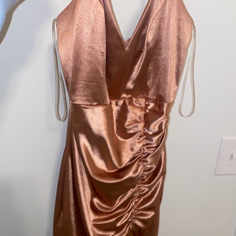 Champagne mini dress